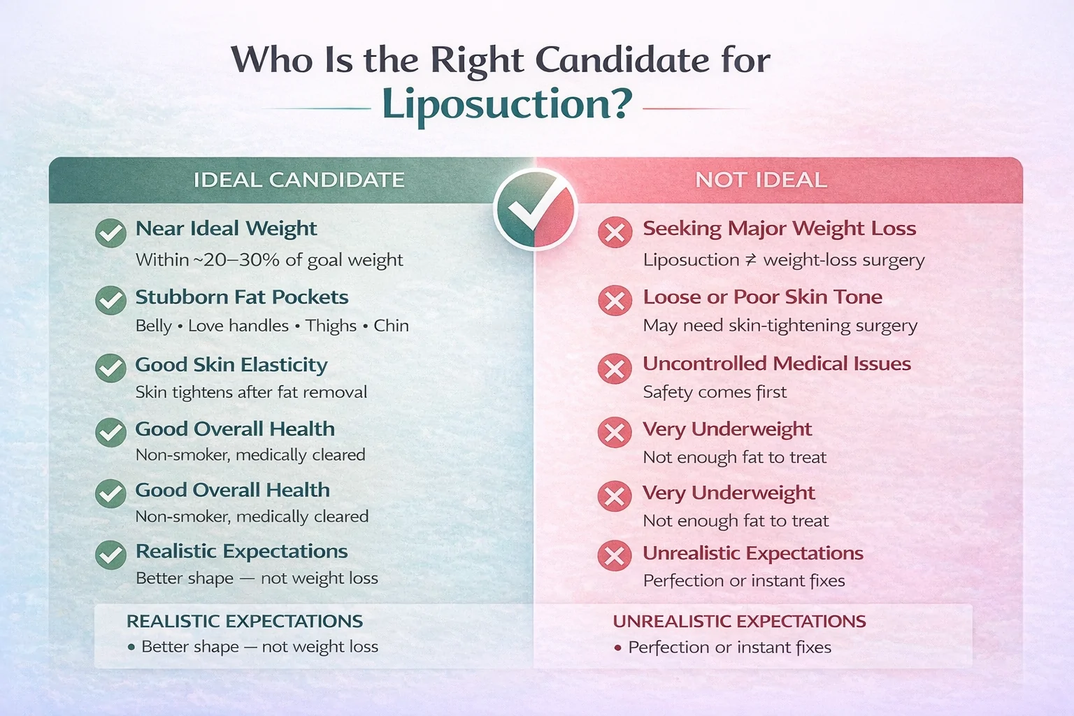 Ideal Candidate for Liposuction